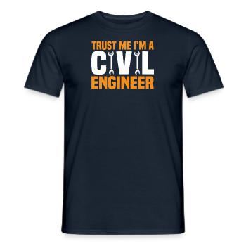 Bauingenieur Brückenbau Statik Statiker Ingenieur - Männer T-Shirt - Navy - Vorne - AI Model Male 178 light (178cm)