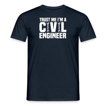 Bauingenieur Brückenbau Statik Statiker Ingenieur - Männer T-Shirt - Navy - Vorne - AI Model Male 178 light (178cm)