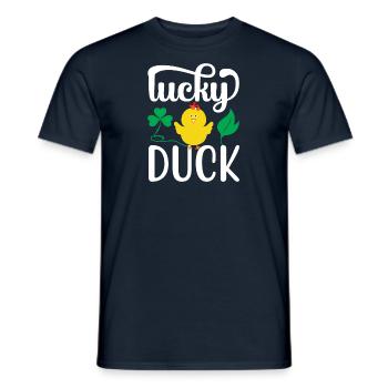 Duck family Rubber ducks Bathing duck Duck - Men's T-Shirt - navy - Front - AI Model Male 178 light (178cm)