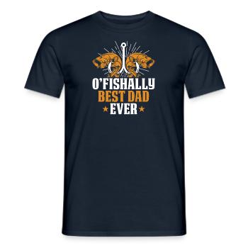 Vater Angeln Vatertag Angler Fischen Papa Fisch - Männer T-Shirt - Navy - Vorne - AI Model Male 178 light (178cm)