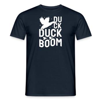 Hunting Hunter Wild Forest Hunting Duck Nature Gift - Men's T-Shirt - navy - Front - AI Model Male 178 light (178cm)