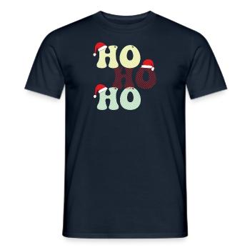 Santa Claus Christmas Funny saying - Men's T-Shirt - navy - Front - AI Model Male 178 light (178cm)