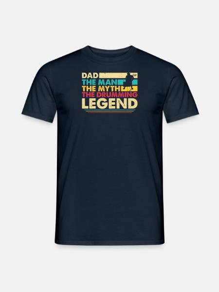 Drummer Father Drummer Drummer Papa - Men's T-Shirt - navy