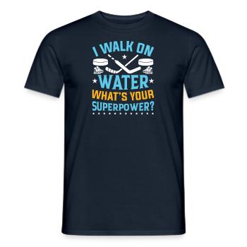 Eishockey Verein Team Sport Geschenk - Männer T-Shirt - Navy - Vorne - AI Model Male 178 light (178cm)