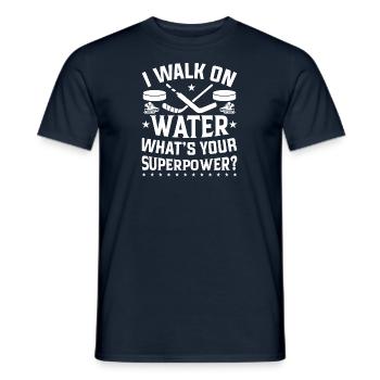 Eishockey Verein Team Sport Geschenk - Männer T-Shirt - Navy - Vorne - AI Model Male 178 light (178cm)