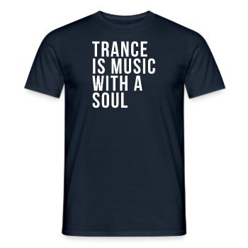 Techno Rave Mode Trance Music - T-shirt homme - marine - Devant - AI Model Male 178 light (178cm)