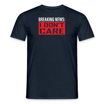 Drôle de dire ironie sarcasme T-shirt amusant - T-shirt homme - marine - Devant - AI Model Male 178 light (178cm)