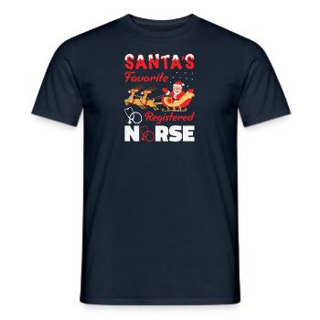 Infirmière de Noël - T-shirt homme - marine - Devant - AI Model Male 178 light (178cm)