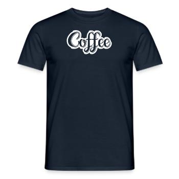 Kaffee Sarkasmus Freunde Glück Freude Cappuccino - Männer T-Shirt - Navy - Vorne - AI Model Male 178 light (178cm)