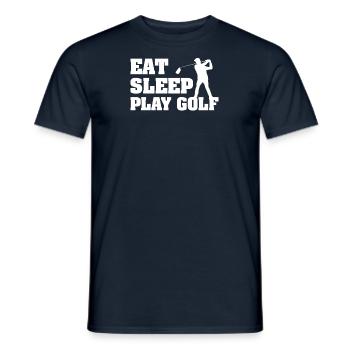 Golf Golfer Gift Hobby Club Saying - Men's T-Shirt - navy - Front - AI Model Male 178 light (178cm)