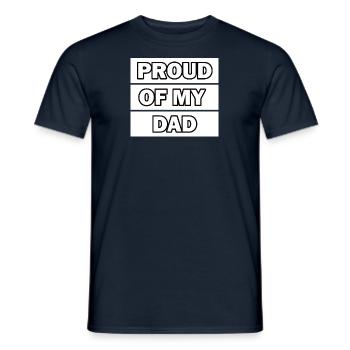 Le meilleur papa du monde Papa Couples Couple Parents Papa Papa - T-shirt homme - marine - Devant - AI Model Male 178 light (178cm)