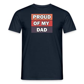 Le meilleur papa du monde Papa Couples Couple Parents Papa Papa - T-shirt homme - marine - Devant - AI Model Male 178 light (178cm)