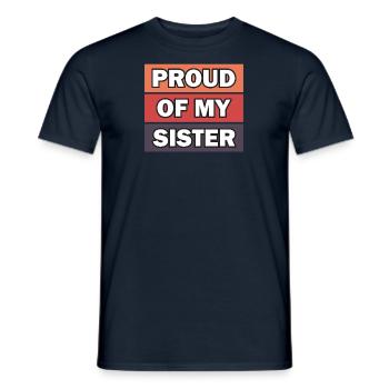 Pride Frère Soeur Jumeaux Frères et sœurs - T-shirt homme - marine - Devant - AI Model Male 178 light (178cm)