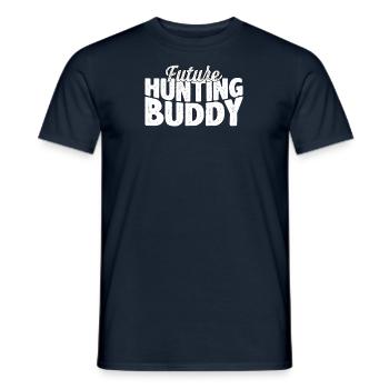 Hunter Papa Son Père Chasse Chasse - T-shirt homme - marine - Devant - AI Model Male 178 light (178cm)