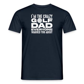Golf Father Golfer Best Father Golf Course Papa - Men's T-Shirt - navy - Front - AI Model Male 178 light (178cm)