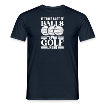Golf Golfer Gift Hobby Club Quote - Men's T-Shirt - navy - Front - AI Model Male 178 light (178cm)