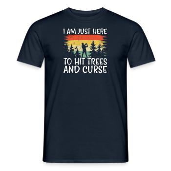 Golf Golfer Gift Hobby Club Quote - Men's T-Shirt - navy - Front - AI Model Male 178 light (178cm)