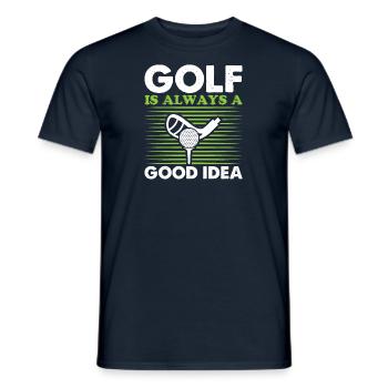 Golf Golfer Gift Hobby Club Quote - Men's T-Shirt - navy - Front - AI Model Male 178 light (178cm)