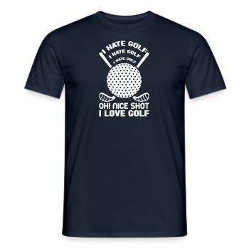 Golf Golfer Gift Hobby Club Quote - Men's T-Shirt - navy - Front - AI Model Male 178 light (178cm)