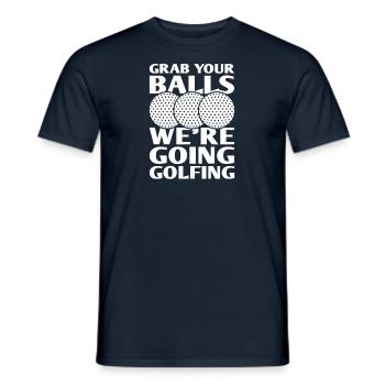 Golf Golfer Gift Hobby Club Quote - Men's T-Shirt - navy - Front - AI Model Male 178 light (178cm)
