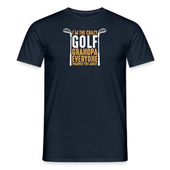 Golfer Opa Golfen Golf Sport Golfclub Rentner - Männer T-Shirt - Navy - Vorne - AI Model Male 178 light (178cm)