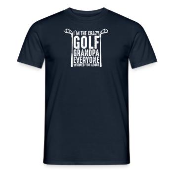 Golfer Opa Golfen Golf Sport Golfclub Rentner - Männer T-Shirt - Navy - Vorne - AI Model Male 178 light (178cm)