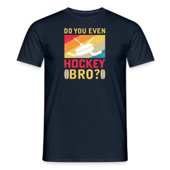 Eishockey Verein Team Sport Geschenk - Männer T-Shirt - Navy - Vorne - AI Model Male 178 light (178cm)