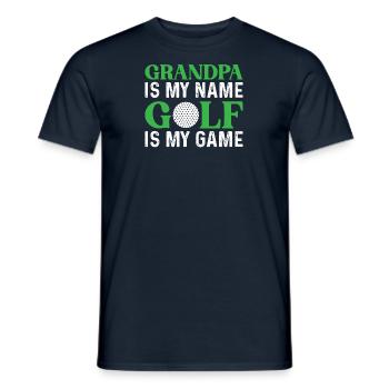 Golfer Opa Golfen Golf Sport Golfclub Rentner - Männer T-Shirt - Navy - Vorne - AI Model Male 178 light (178cm)