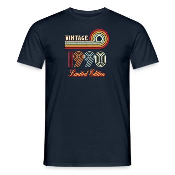 Geboren Limited Edition 1990 Geburtstag Geburtsjah - Männer T-Shirt - Navy - Vorne - AI Model Male 178 light (178cm)