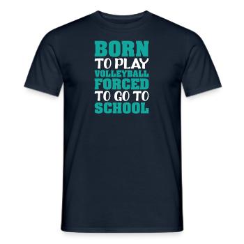 Volleyball Volley Aufschlag Volleyballspieler - Männer T-Shirt - Navy - Vorne - AI Model Male 178 light (178cm)