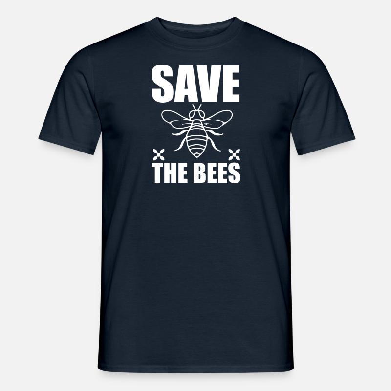 Biene - Männer T-Shirt - Navy