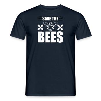 Biene - Männer T-Shirt - Navy - Vorne - AI Model Male 178 light (178cm)