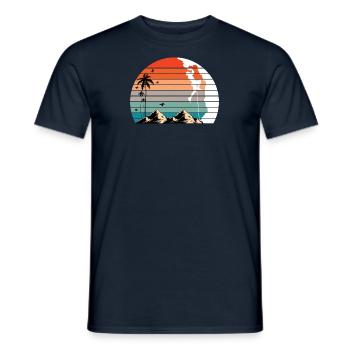 Klettersport Klettern Solo Climbing Frauen - Männer T-Shirt - Navy - Vorne - AI Model Male 178 light (178cm)