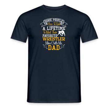 Wrestling Wrestling Wrestler Wrestler Gift Son - Men's T-Shirt - navy - Front - AI Model Male 178 light (178cm)