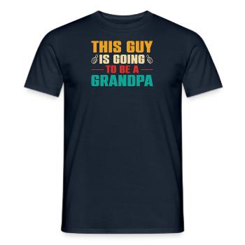 Opa Geschenkidee Opa weiß alles Spruch Großvater - Männer T-Shirt - Navy - Vorne - AI Model Male 178 light (178cm)