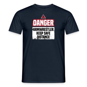 Bras de fer Bras de fer - T-shirt homme - marine - Devant - AI Model Male 178 light (178cm)