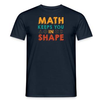 Professeur de mathématiques Formule mathématique Professeur de géométrie - T-shirt homme - marine - Devant - AI Model Male 178 light (178cm)