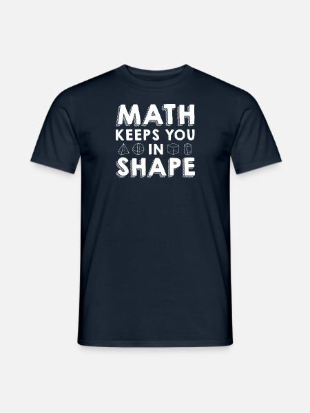 Mathelehrer Mathematische Formel Geometrie Lehrer - Männer T-Shirt - Navy