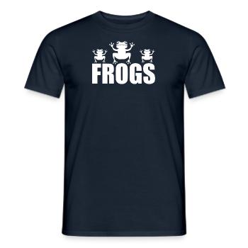 I love frogs - Men's T-Shirt - navy - Front - AI Model Male 178 light (178cm)