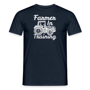 Farmer Tractor Agriculture Farmer Tractor Farm - Men's T-Shirt - navy - Front - AI Model Male 178 light (178cm)