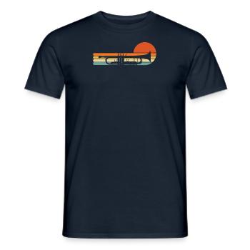 Orchestre de trompette Musicien trompettiste Cuivres Musique - T-shirt homme - marine - Devant - AI Model Male 178 light (178cm)