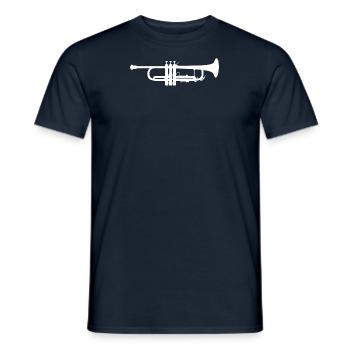 Orchestre de trompette Musicien trompettiste Cuivres Musique - T-shirt homme - marine - Devant - AI Model Male 178 light (178cm)