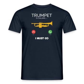 Orchestre de trompette Musicien trompettiste Cuivres Musique - T-shirt homme - marine - Devant - AI Model Male 178 light (178cm)