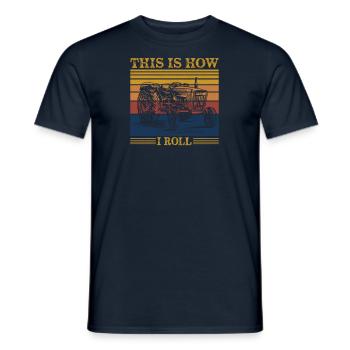 Farmer Tractor Agriculture Farmer Tractor Farm - Men's T-Shirt - navy - Front - AI Model Male 178 light (178cm)
