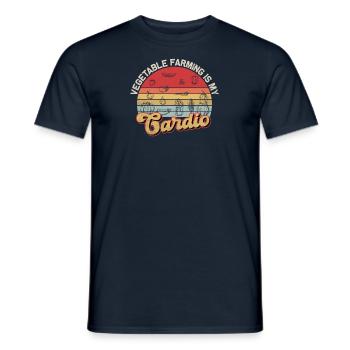 Farmer Gardener Vegetable grower Horticulture Vegetables - Men's T-Shirt - navy - Front - AI Model Male 178 light (178cm)