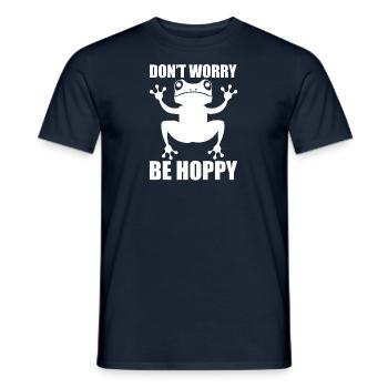 I love frogs - Men's T-Shirt - navy - Front - AI Model Male 178 light (178cm)