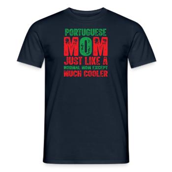Portuguese Portuguese Mama Portugal Mother - Men's T-Shirt - navy - Front - AI Model Male 178 light (178cm)