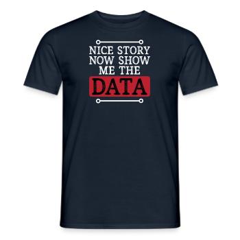 Deep Learning Machine Learning AI KI Datenanalyse - Männer T-Shirt - Navy - Vorne - AI Model Male 178 light (178cm)