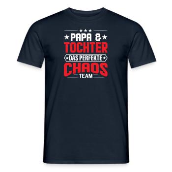 Vater Tochter Partnerlook Kleidung Beziehung Papa - Männer T-Shirt - Navy - Vorne - AI Model Male 178 light (178cm)