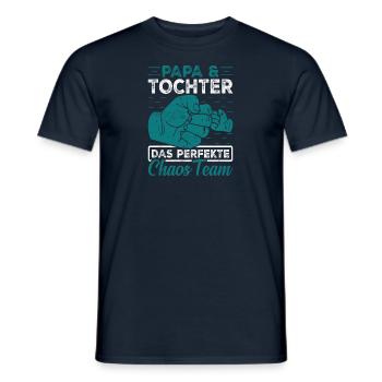 Vater Tochter Partnerlook Kleidung Beziehung Papa - Männer T-Shirt - Navy - Vorne - AI Model Male 178 light (178cm)